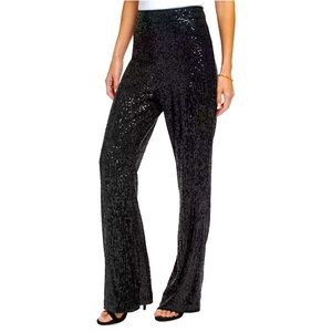 DKNY Women's Sequined Wide-Leg Pants